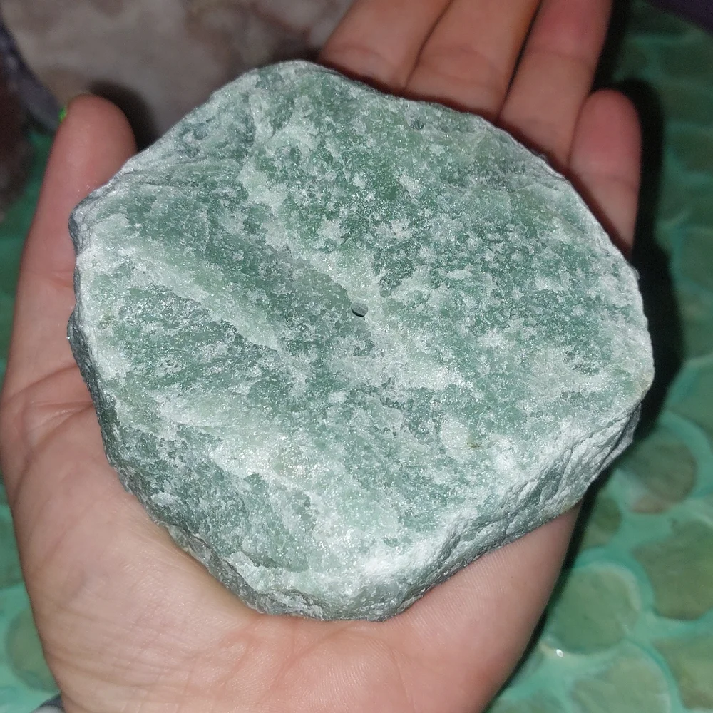 Rough Green Aventurine Incense Holder